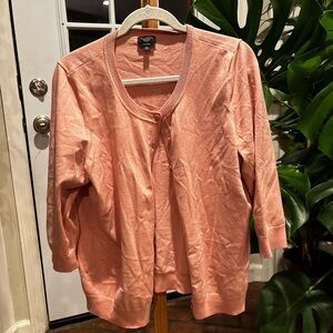 Talbots Pink Cardigan Sweater and top, 2 piece set